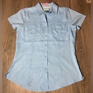 Women’s Magellan Blue Short Sleeve Shirt Size Medium EPC